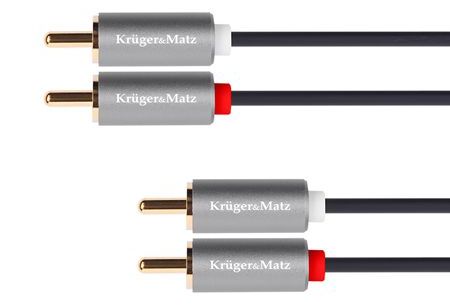 Cablu Audio RCA 5m Kruger Matz - Conectare Stereo