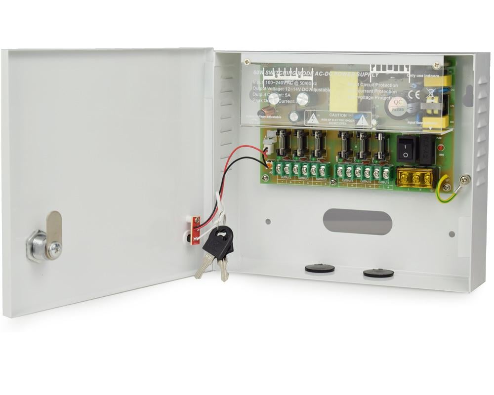 Sursa Safer 12V-5A, 6 Iesiri Protejate