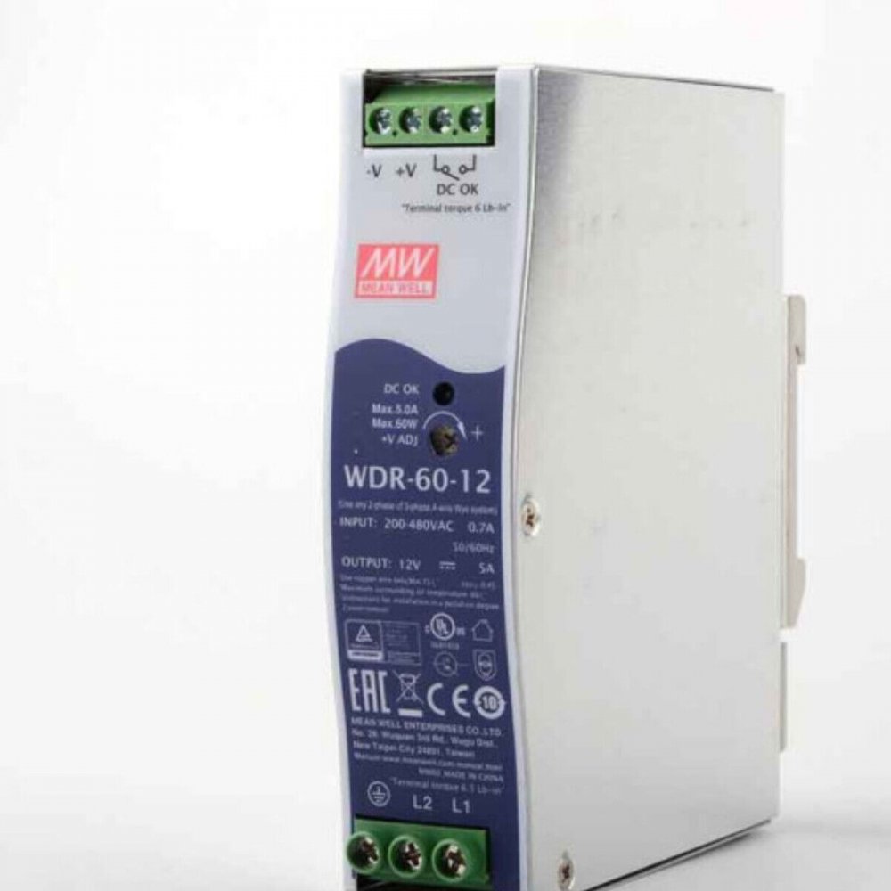 Sursă MeanWell 12V/5A 60W, Sină DIN