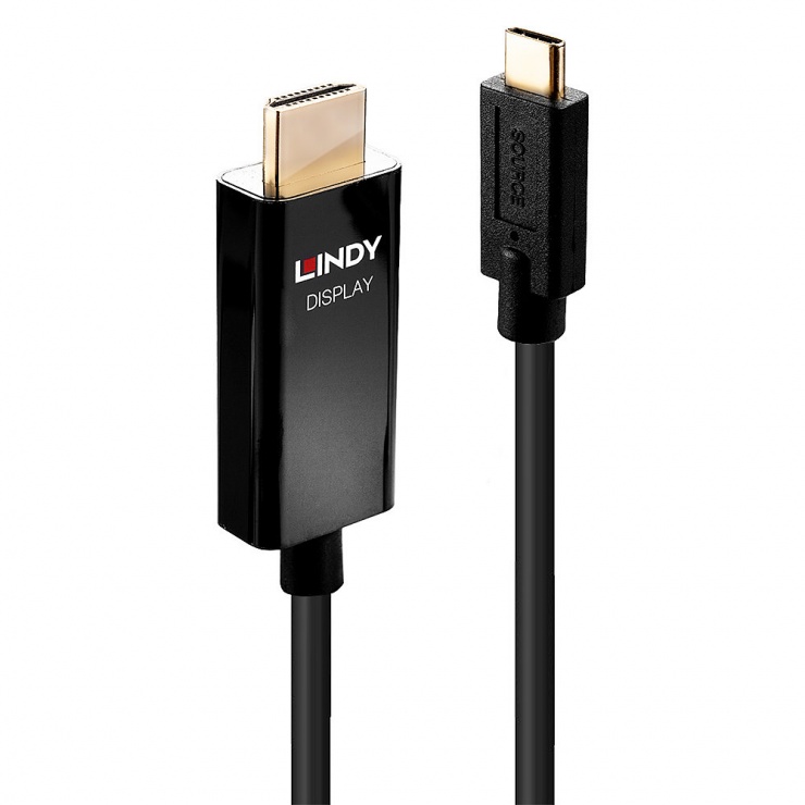Cablu USB-C la HDMI 4K@60Hz HDR Lindy 1m
