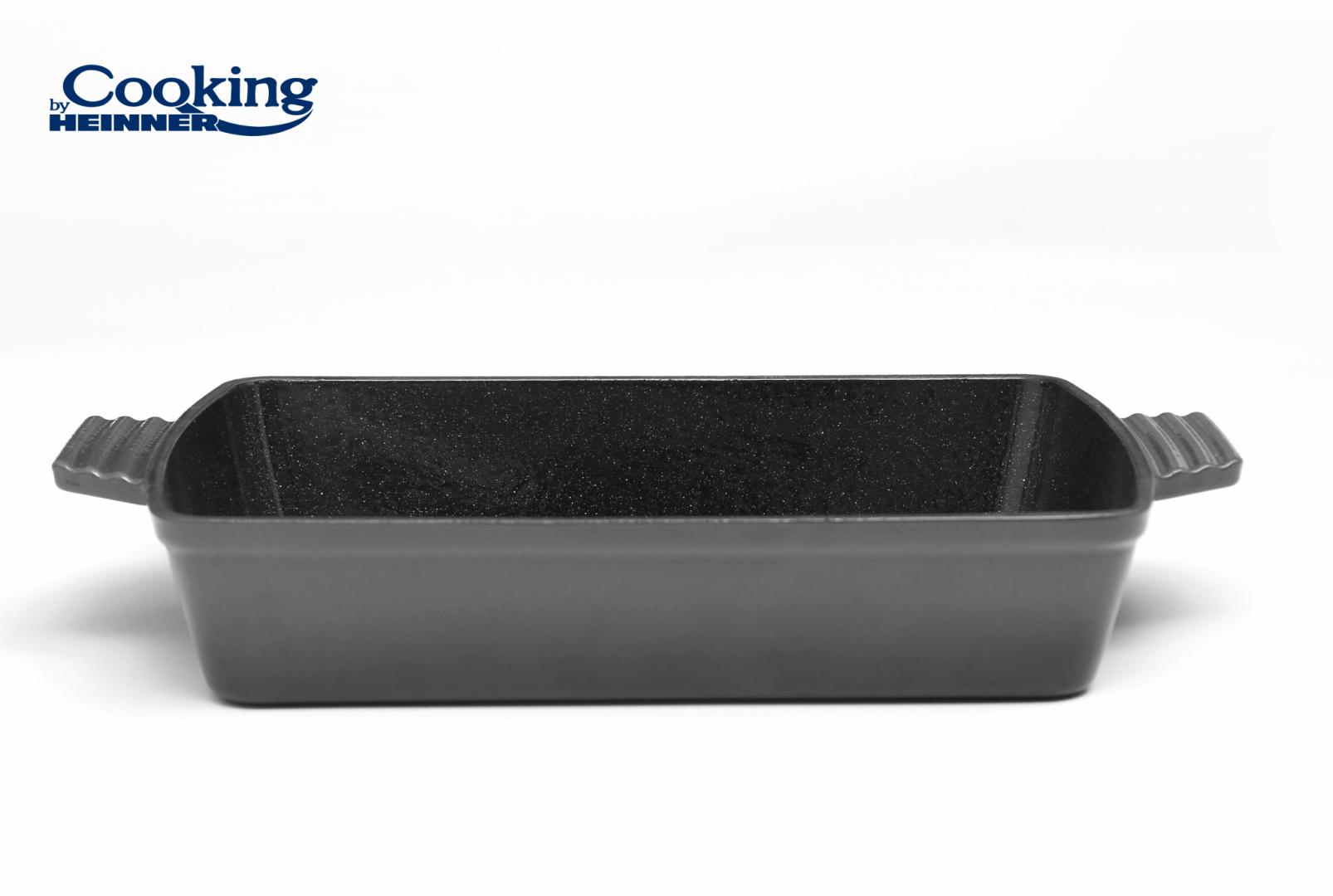 Tavă Fontă Emailată Heinner Marble Grey 33x23x7 cm