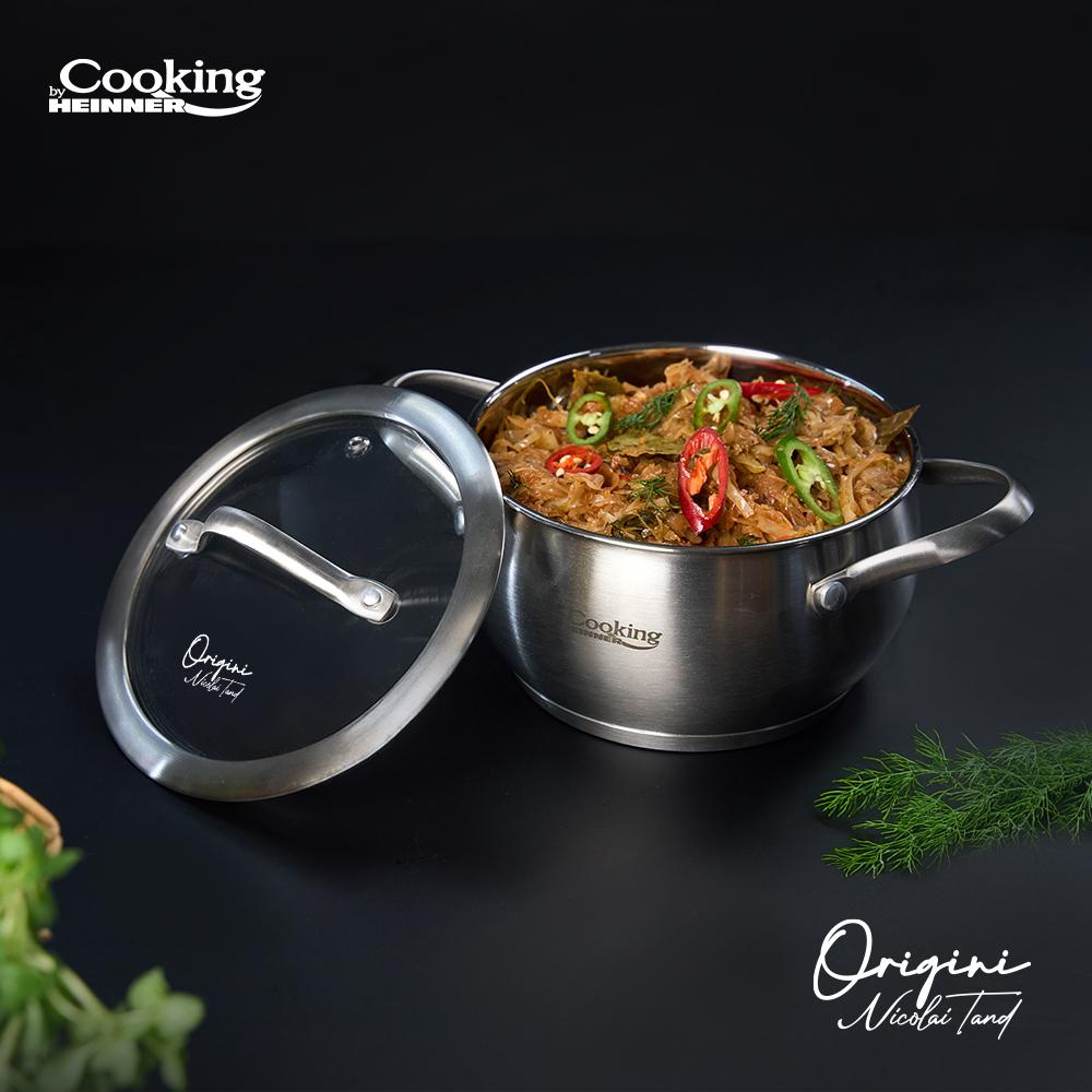 Cratiță Inox 1.8L cu Capac Heinner - 16x9 cm, Premium - imagine 4