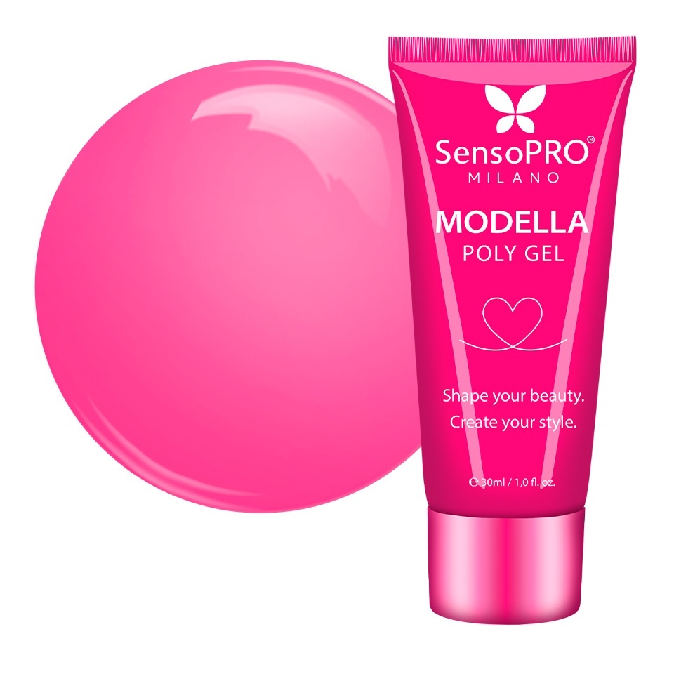 Polygel MODELLA SensoPRO Milano - Iconic Pink, 30ml
