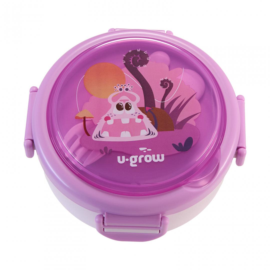 Caserolă Termică U-GROW Mov cu Linguriță și Furculiță - imagine 2