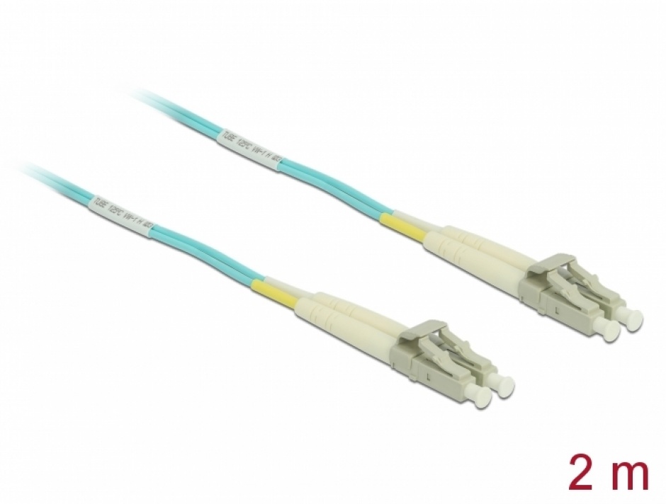 Cablu Fibra Optica LC-LC OM3 2m Delock