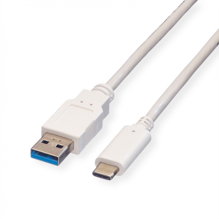 Cablu USB 3.1 A-C 3m Alb, Value