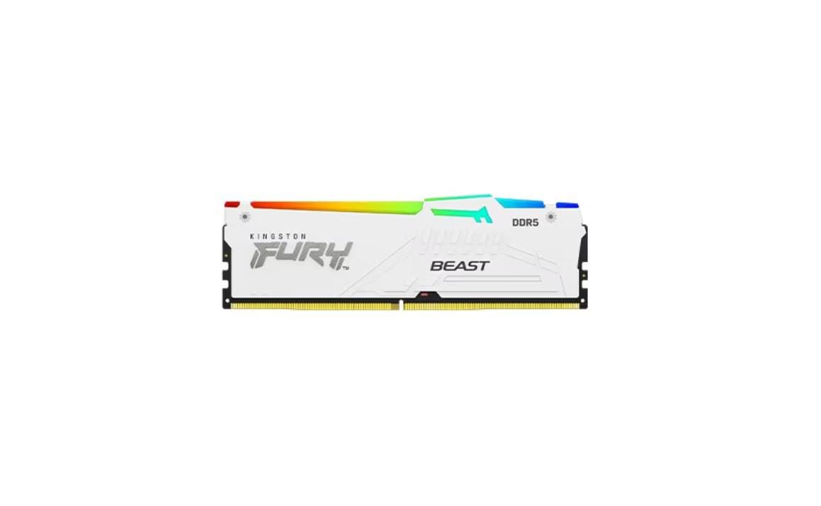 Kingston DDR5 64GB 5600MHz RGB White - Performanță Gaming - imagine 2