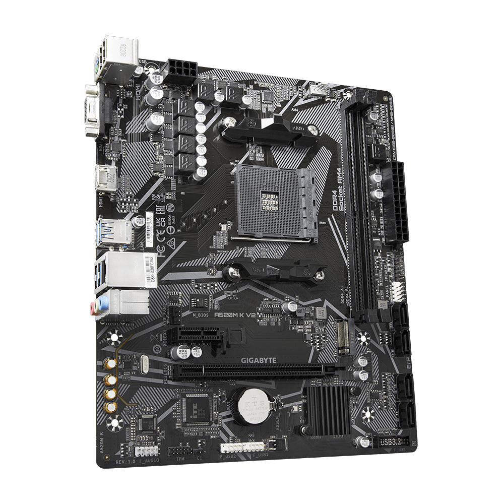 Placa de Baza Gigabyte A520M K V2 AM4 mATX - Performanta - imagine 3