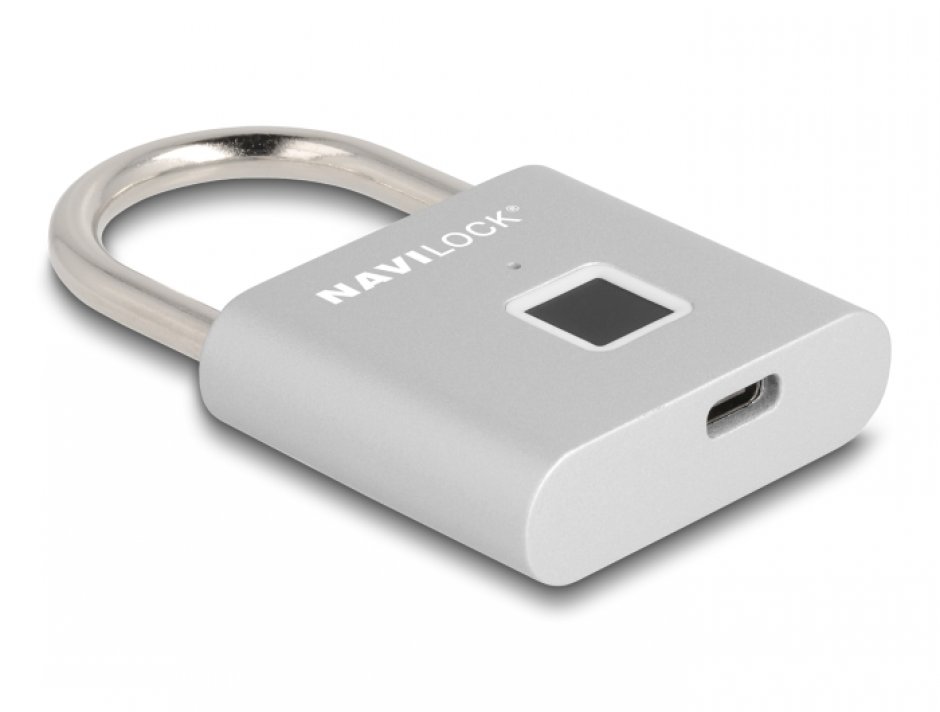 Lacat Navilock Silver, Amprenta, USB-C, IP64