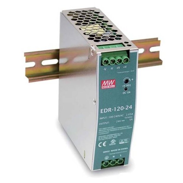 Sursă Meanwell 24V/5A 120W EDR-120-24