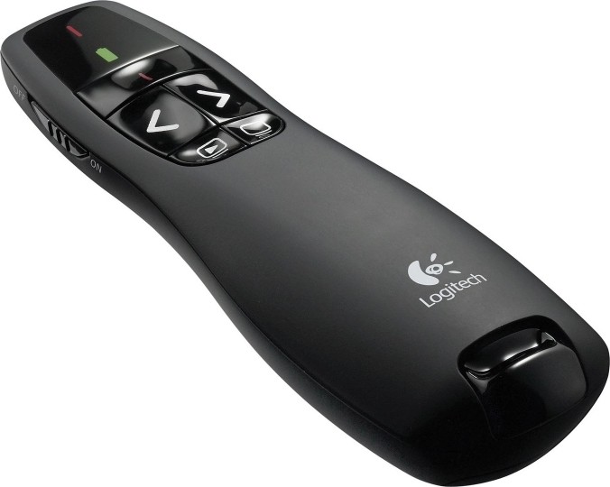 Presenter Wireless Logitech R400, Laser, 15m Rază - Negru - imagine 1