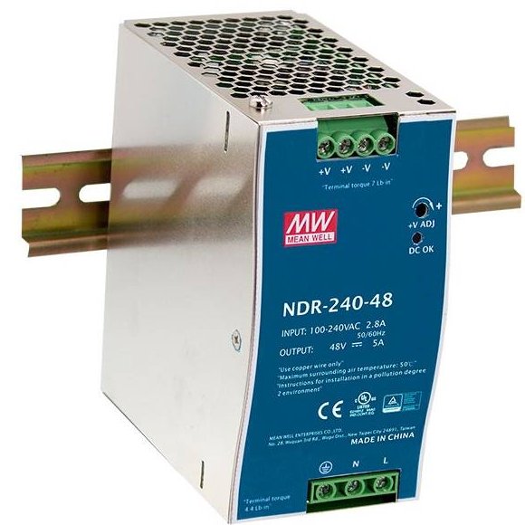 Sursa MeanWell 48V 5A 240W NDR-240-48 - imagine 1