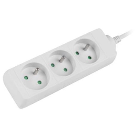 Prelungitor Lanberg 1.5m, 3 prize, Alb