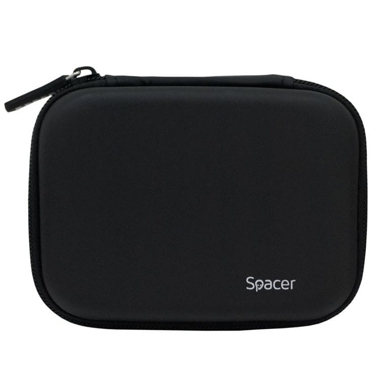Husă HDD 2.5" Spacer SPHD-001 Neagră - Protecție Completă - imagine 2