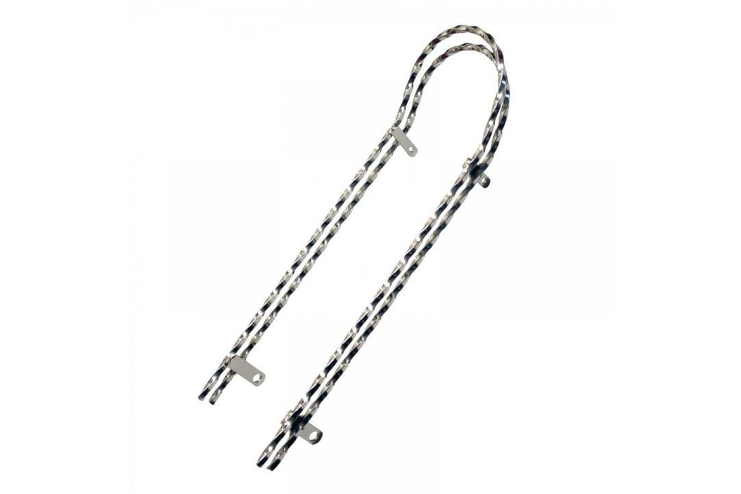 Sissy Bar Suport Sa Cromat 18 inch pentru Biciclete Strada Mini - imagine 2