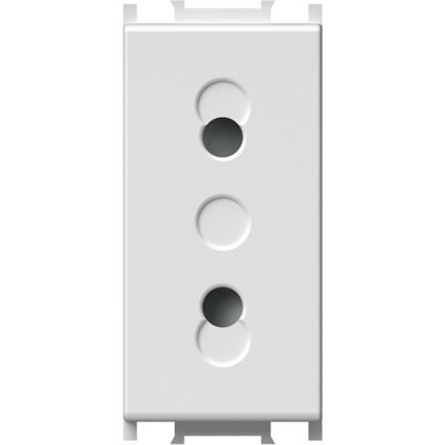 Modul Priză Euro Alb, 10A, TEM IP20