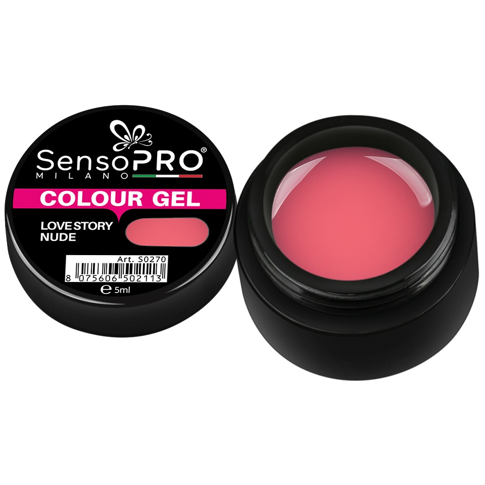 Gel UV Colorat Nude SensoPRO Milano - Acoperire Perfectă