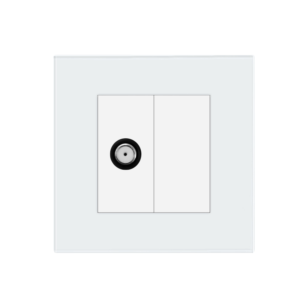 Priza TV Satelit LUXION cu Rama Sticlă - imagine 2