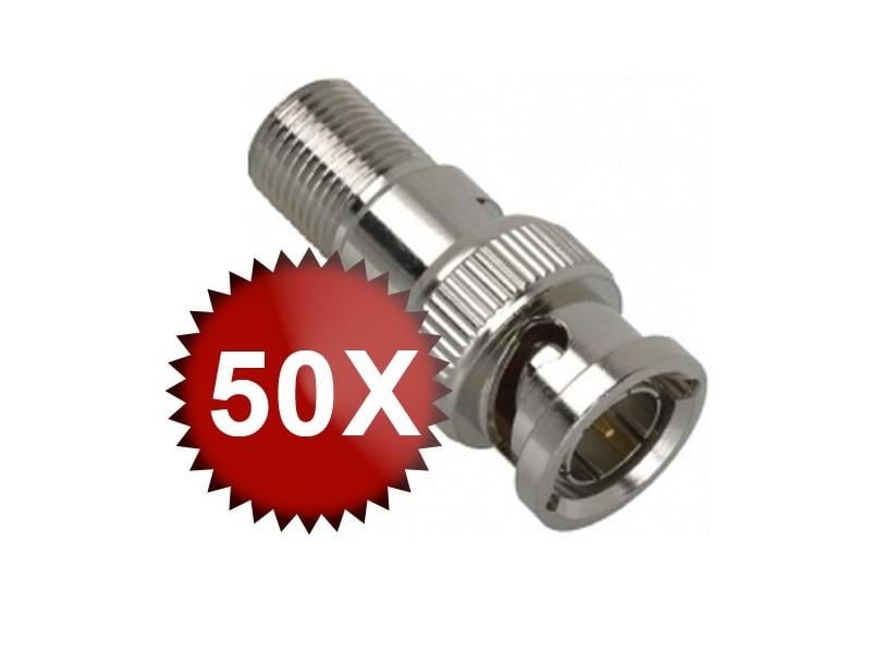 Mufe BNC Tata F Mama 50buc OEM | Conexiune Sigura