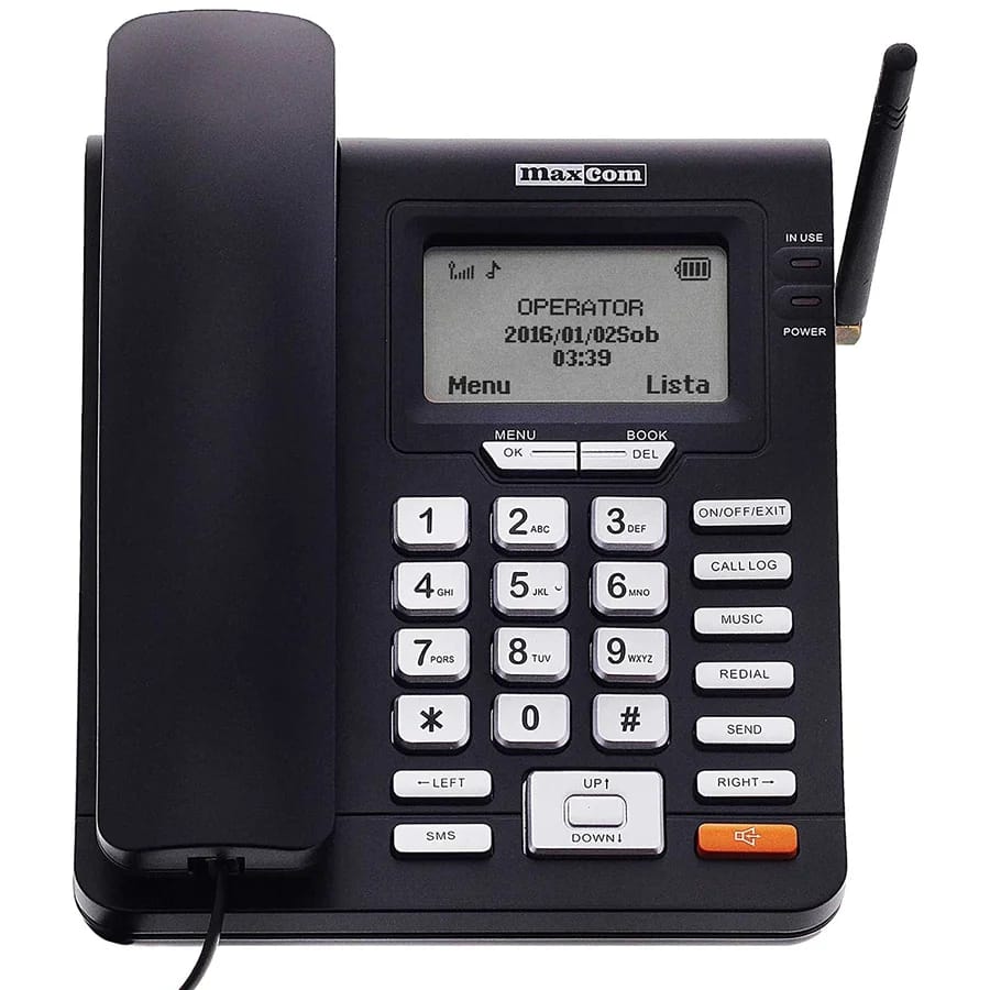 Telefon Fix MAXCOM MM28DHS Negru - Pentru Birou și Acasă - imagine 4