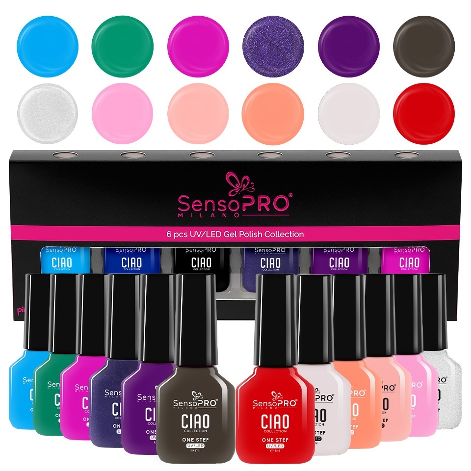 Set 12 Oje Semipermanente One Step SensoPRO Milano