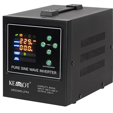 Ups centrale termice cu sinus pur KEMOT URZ3405-LFP4, 12V, 800VA/500W