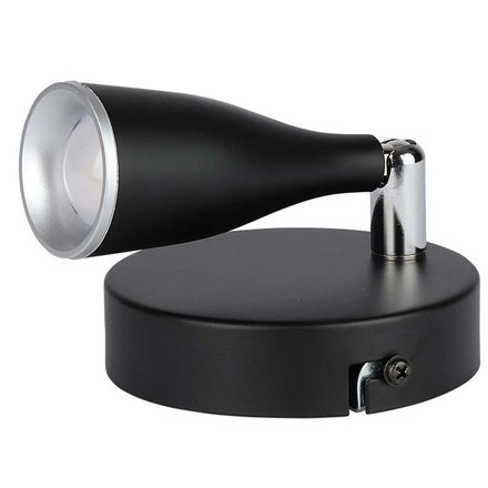 Lampă LED perete 4.5W V-TAC, Negru, Alb neutru 4000K