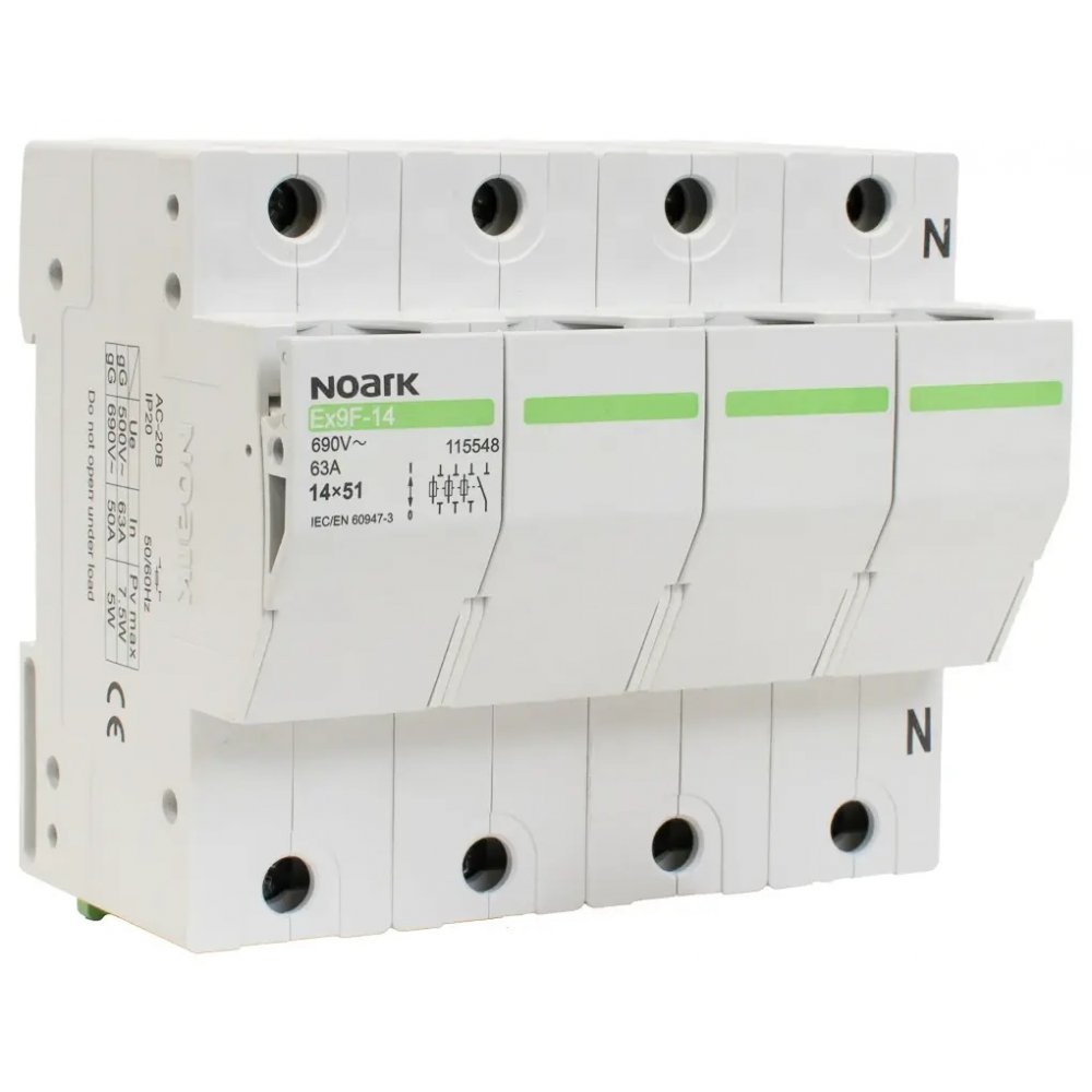 Separator Noark Ex9F-14 3P+N 63A Siguranțe 14x51mm
