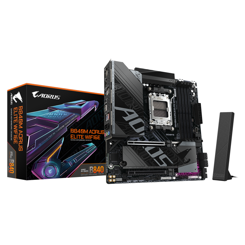 Placă de bază Gigabyte B840M AORUS ELITE WIFI6E AM5 mATX