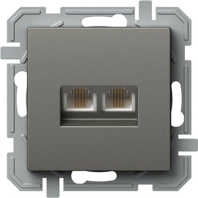 Priză Dublă Telefon RJ11 Titan, Tem Logiq