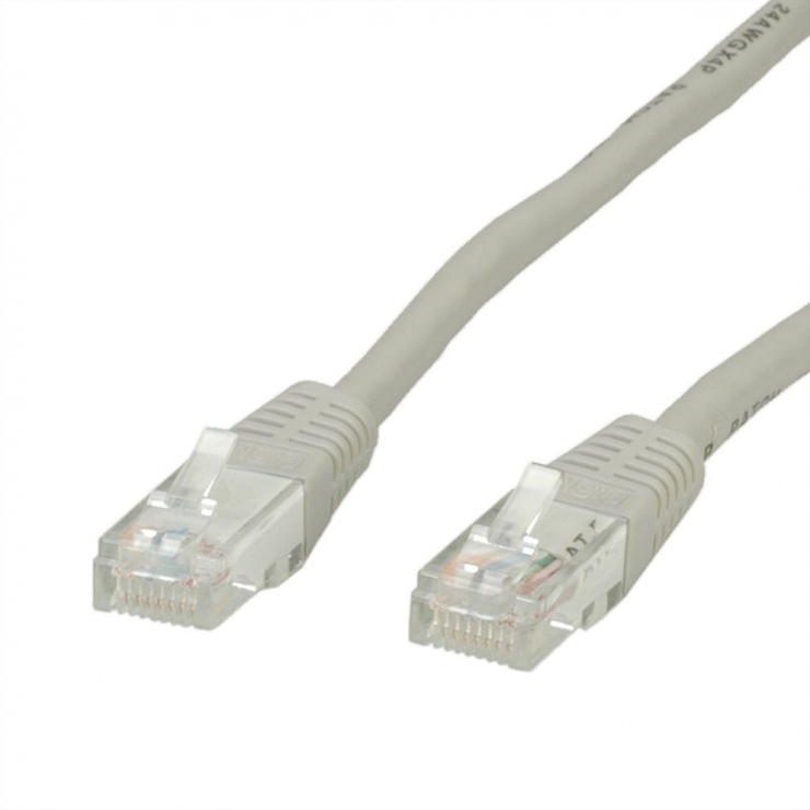 Cablu Retea UTP Cat.6 Gri 0.5m OEM
