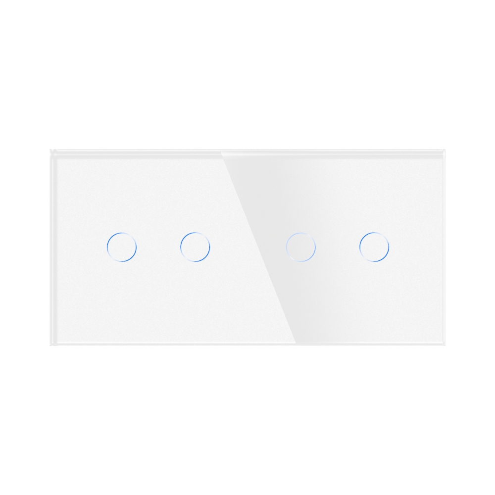 Intrerupator Dublu Touch Sticla LUXION, 10A, Modern - imagine 2