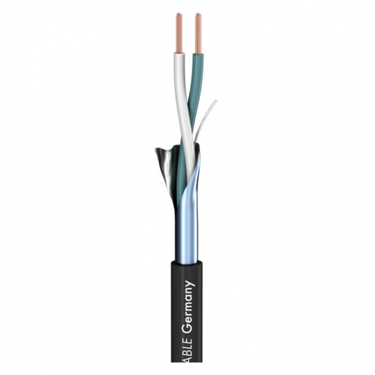 Cablu Audio OEM 2x0.22mm², PVC, Negru