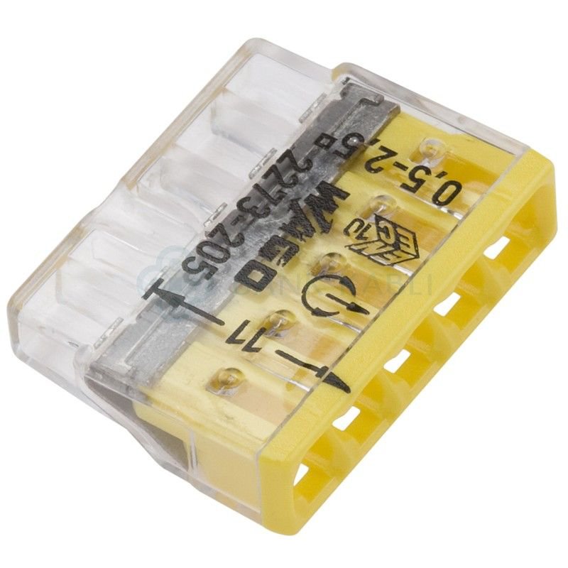 Set 10 Conectori Wago 2273-205, 5 Poli, 24A