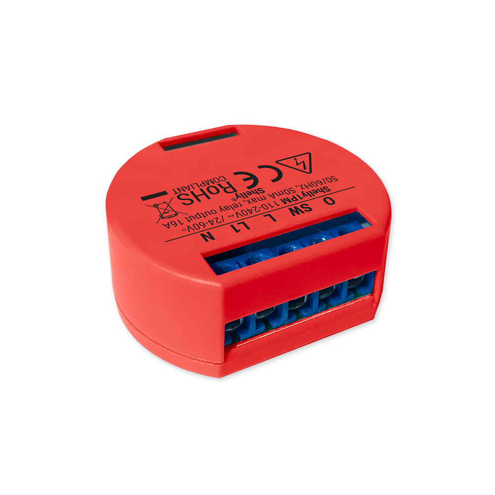 Releu Wi-Fi Shelly 1PM, 16A, Control Vocal & Monitorizare