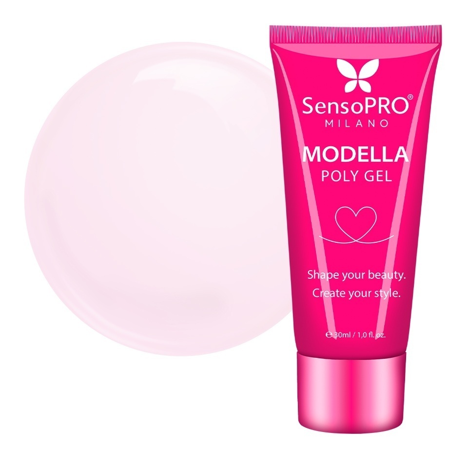Polygel MODELLA SensoPRO Milano - Pink Puff, 30ml