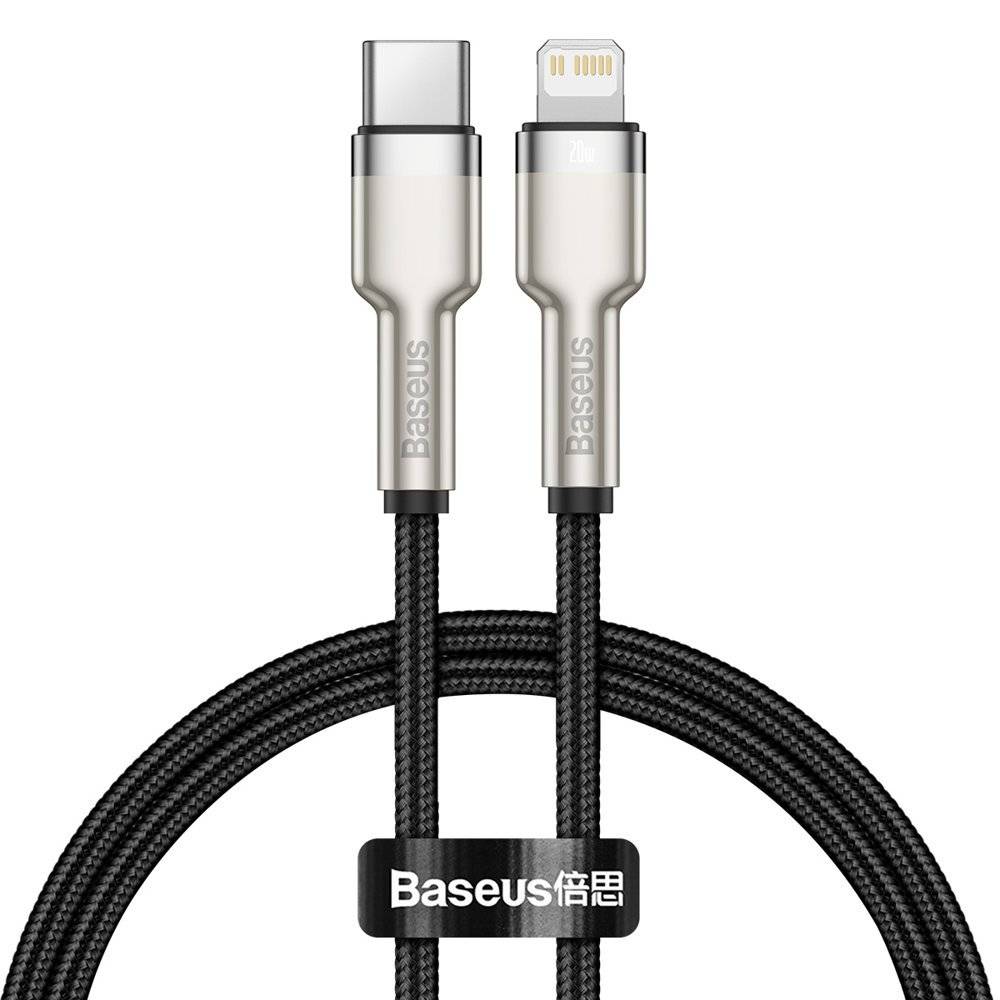 Cablu Baseus Lightning USB-C 0.25m Negru - Fast Charge 20W