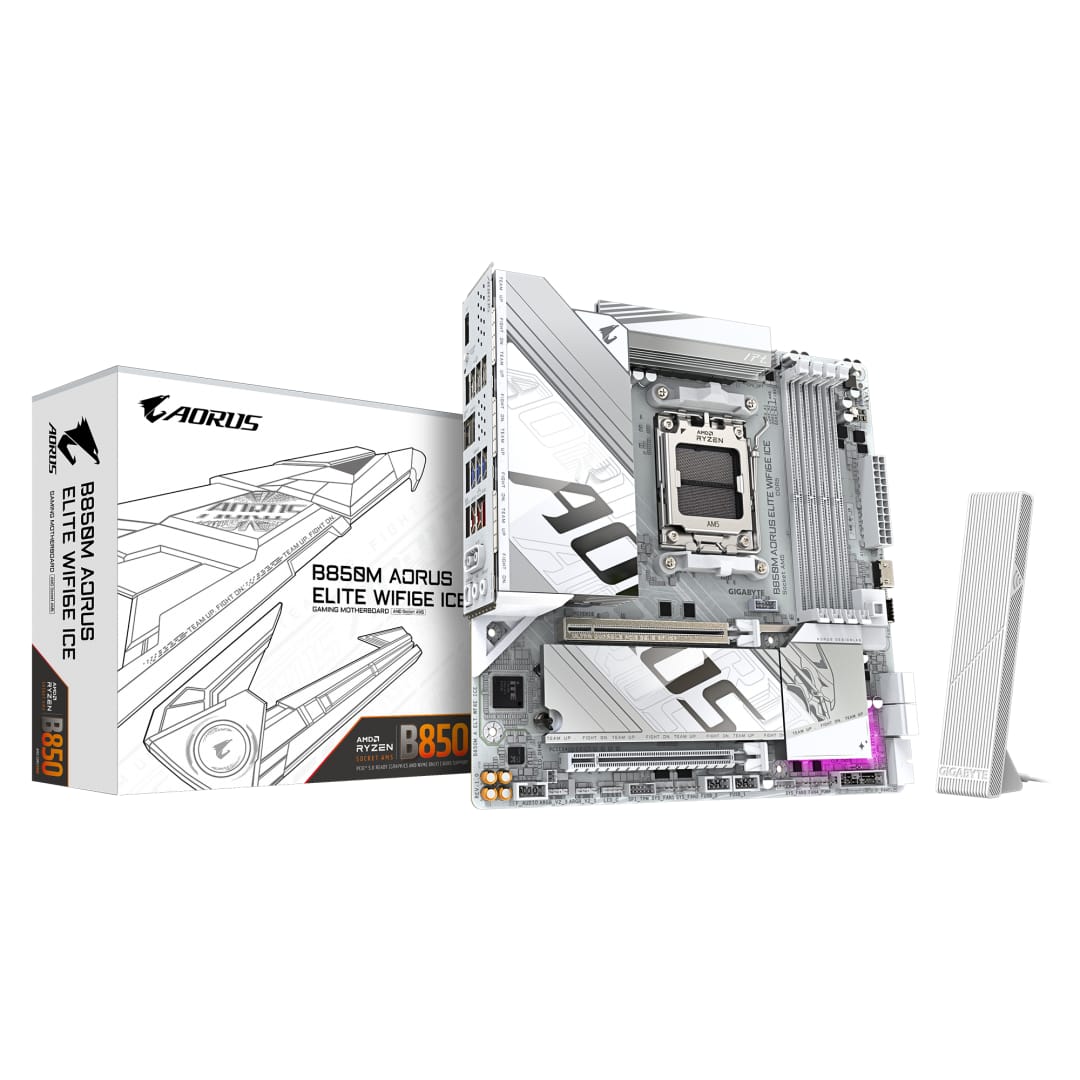 Placă de bază Gigabyte B850M AORUS ELITE WIFI6E ICE AM5 - imagine 2