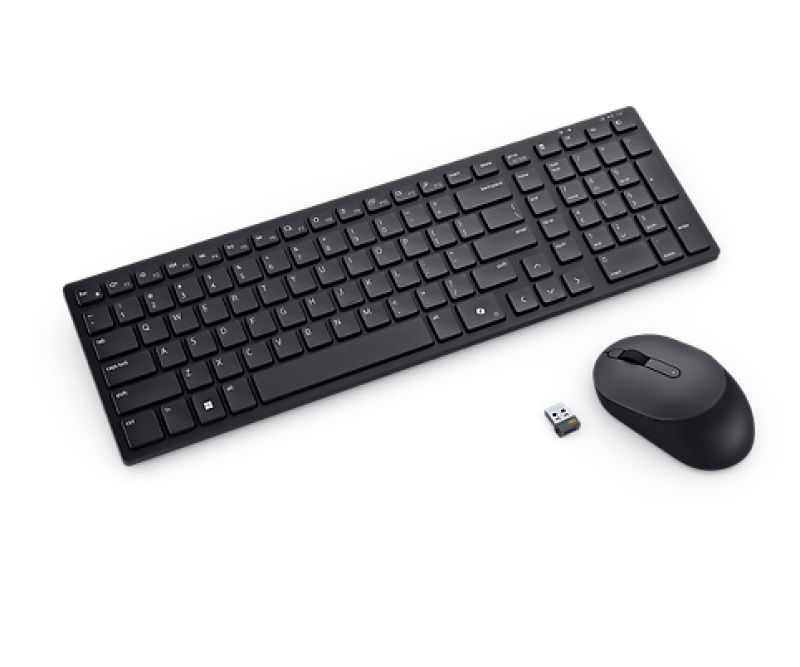 Tastatură și Mouse Wireless Dell Pro KM555 - Silent, Compact