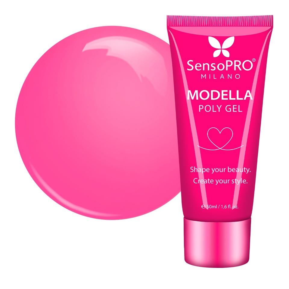 Polygel MODELLA SensoPRO Milano - Iconic Pink, 50ml