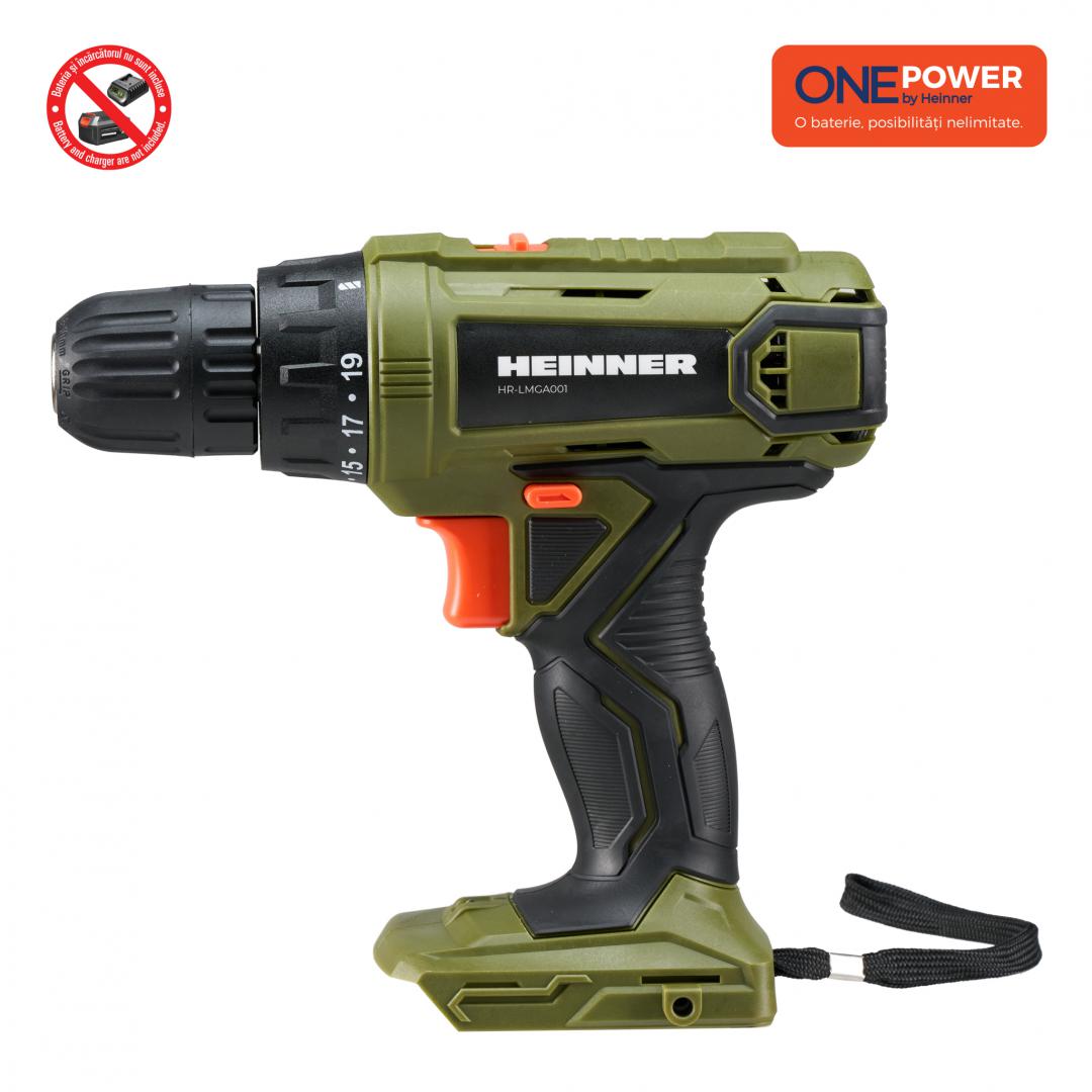 Mașină de Găurit Heinner ONE POWER 18V 35Nm - Compactă și Puternică - imagine 3