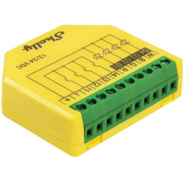 Controller LED Shelly Plus RGBW PM, WiFi, 12/24V