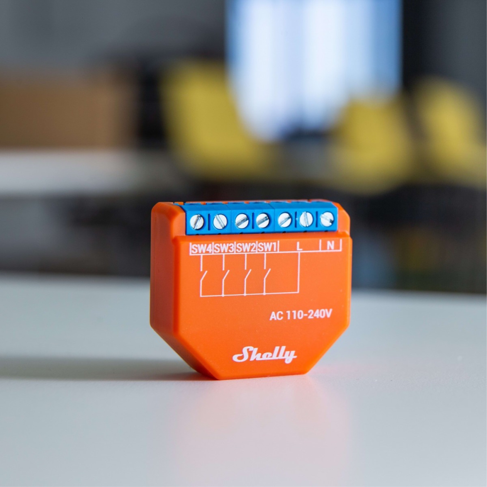 Releu Inteligent Shelly Plus I4, Control WiFi, 4 Canale - imagine 5
