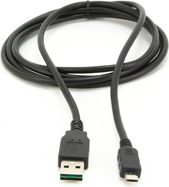 Cablu Micro USB Gembird 1m Premium, Conectori Auriti, Negru
