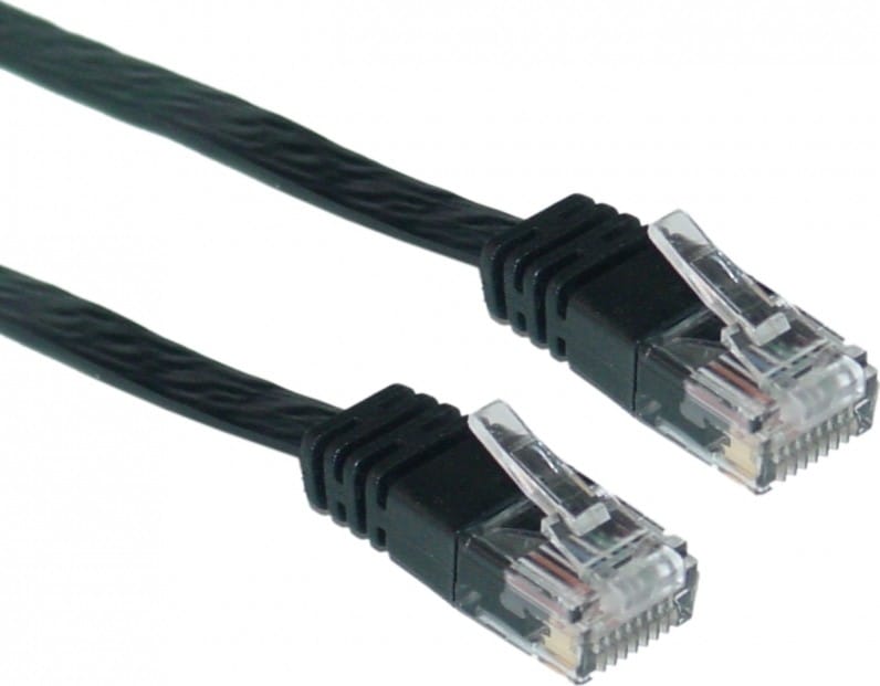 Cablu UTP SPACER Cat5e 5m Negru - Conexiune Gigabit Rapidă - imagine 2