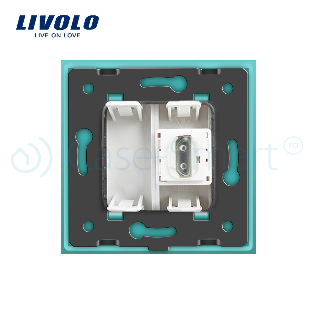 Priză HDMI Livolo cu ramă sticlă | Design modern - imagine 9