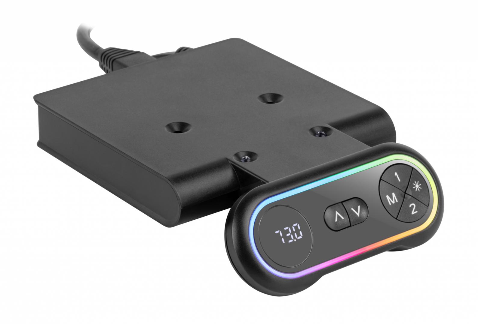 Birou Gaming Electric SERIOUX Elysium RGB 1400x600mm - imagine 6
