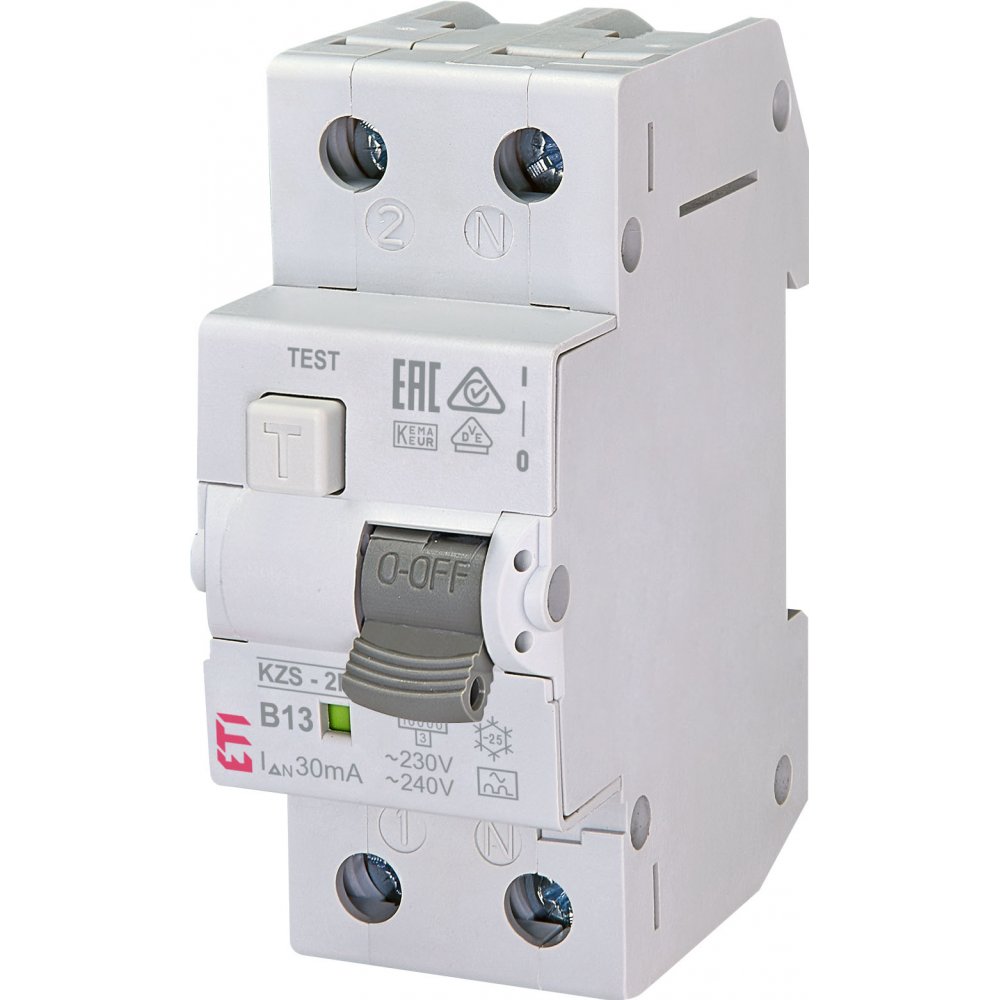 Intrerupator RCBO Eti 1P+N 13A 30mA Protectie