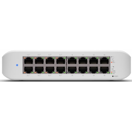 Switch Ubiquiti UniFi USW-LITE-16-POE - 16 Porturi Gigabit, PoE+ - imagine 4