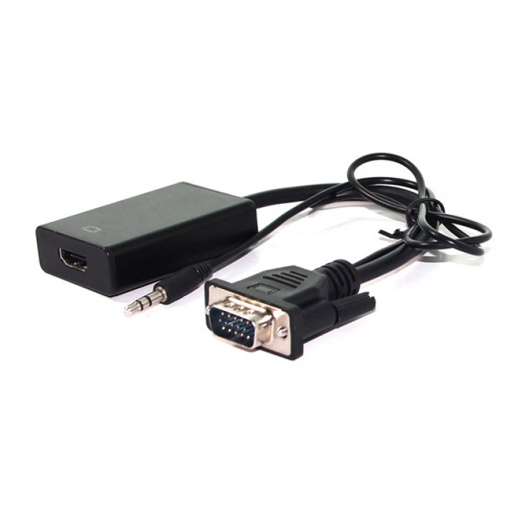 Adaptor VGA la HDMI cu Audio, Value